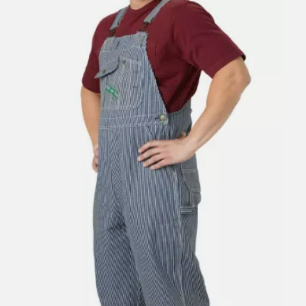 Vintage Hickory Stripe KEY "Imperial" Overalls - Unisex, 30x32 W